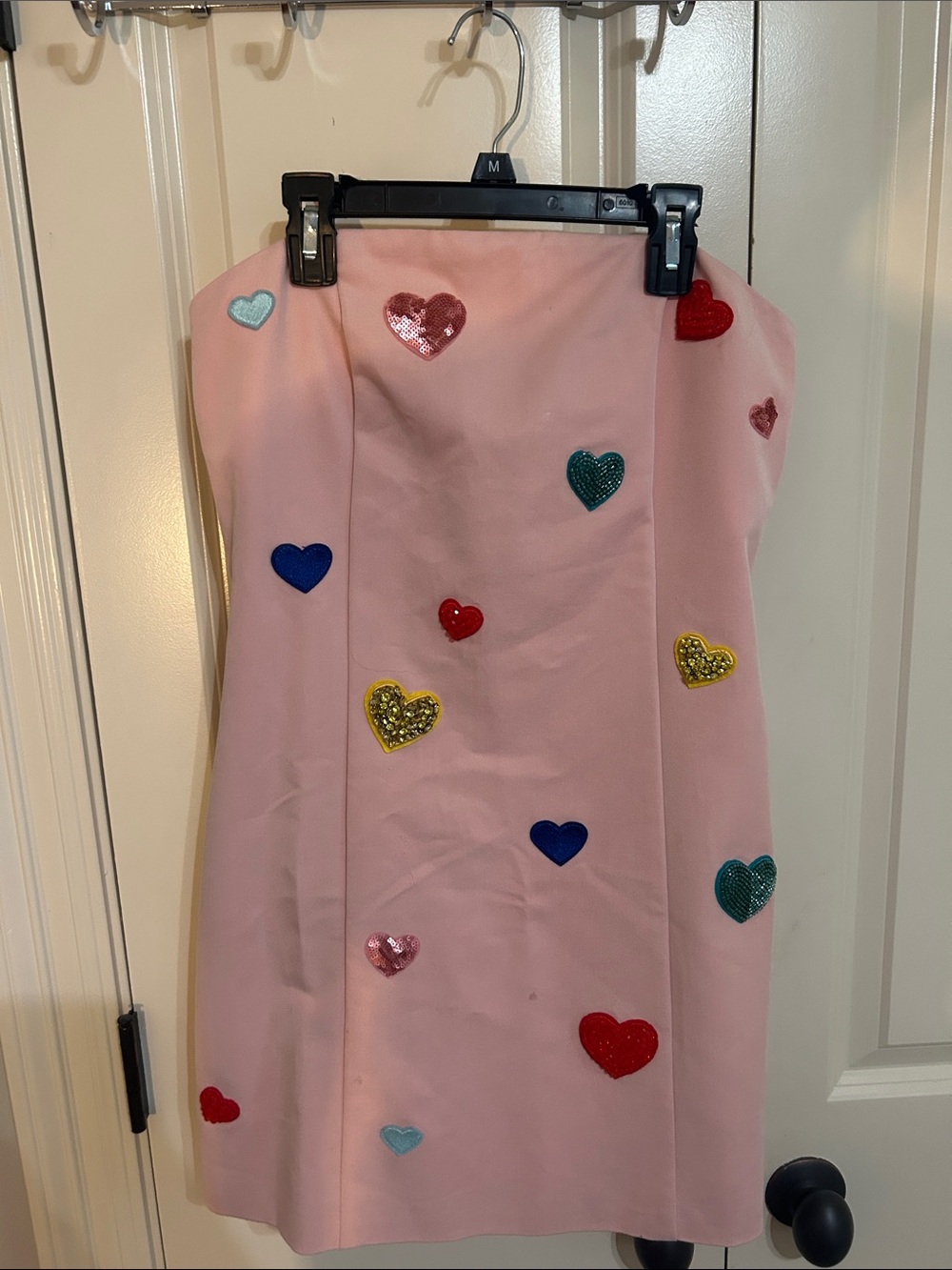 Mare Mare Strapless Heart-Embellished Mini Dress - Picture 2 of 8
